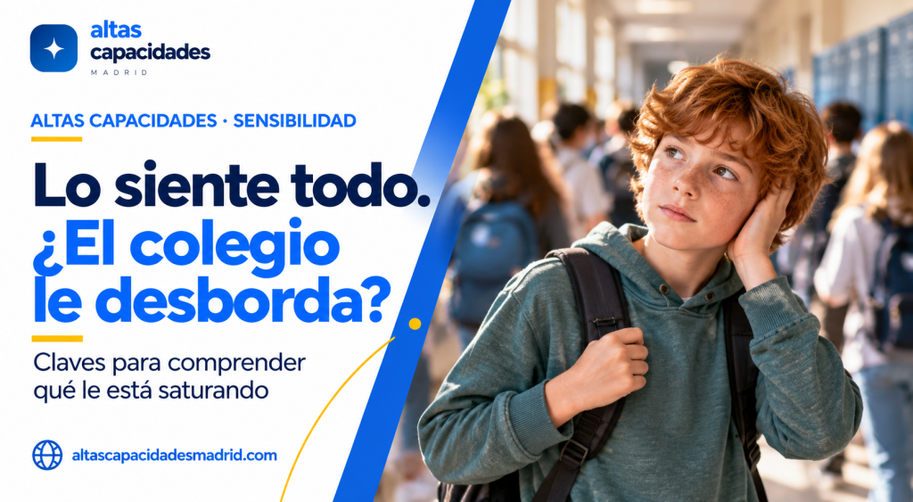 Altas capacidades y sensibilidad: cuando el colegio les desborda